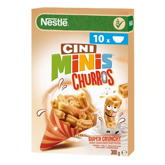Brokastu pārslas NESTLE Cini Minies Churros, 300g